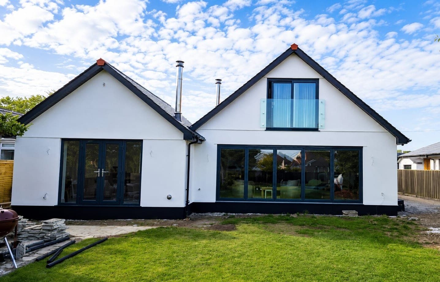 Recently completed home built by Dover & Co Construction in Cornwall